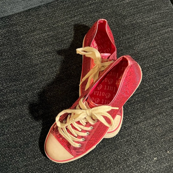 Shoes - Pink Sequin Sneakers